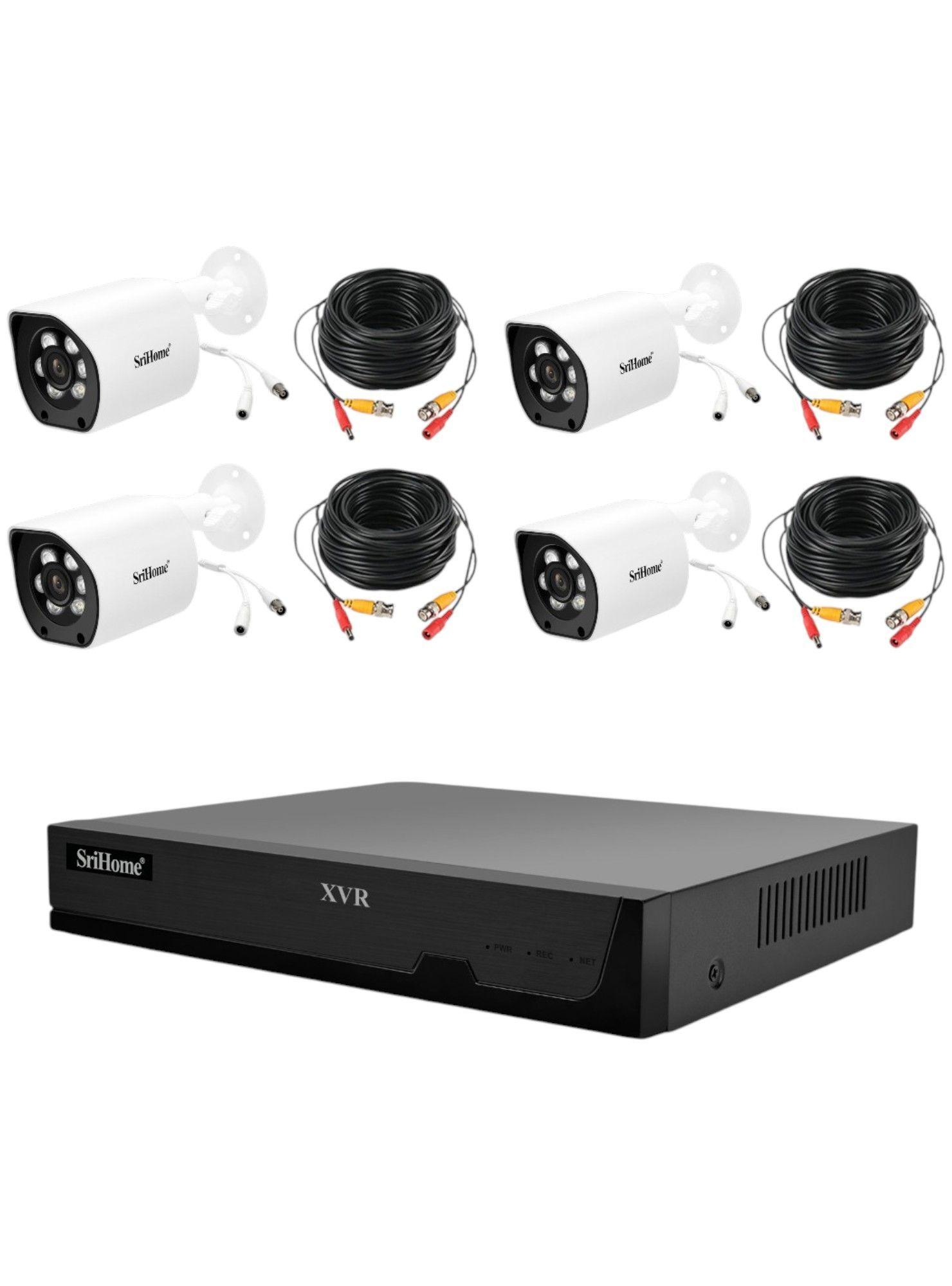 Kit XVR SriHome NVS008 4 Cámaras AH034 1080P-3