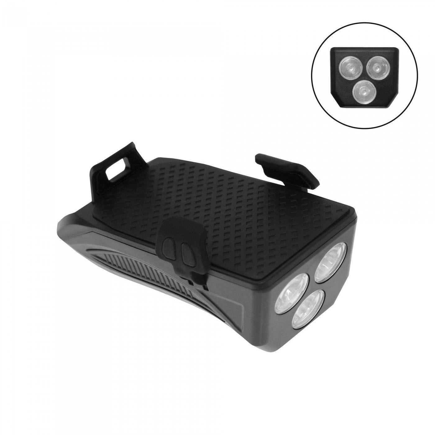 Soporte de teléfono con luz y bocina para bicicleta Rockbros P1-1-2