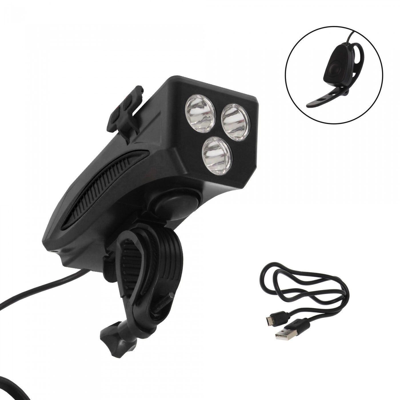 Soporte de teléfono con luz y bocina para bicicleta Rockbros P1-1-4
