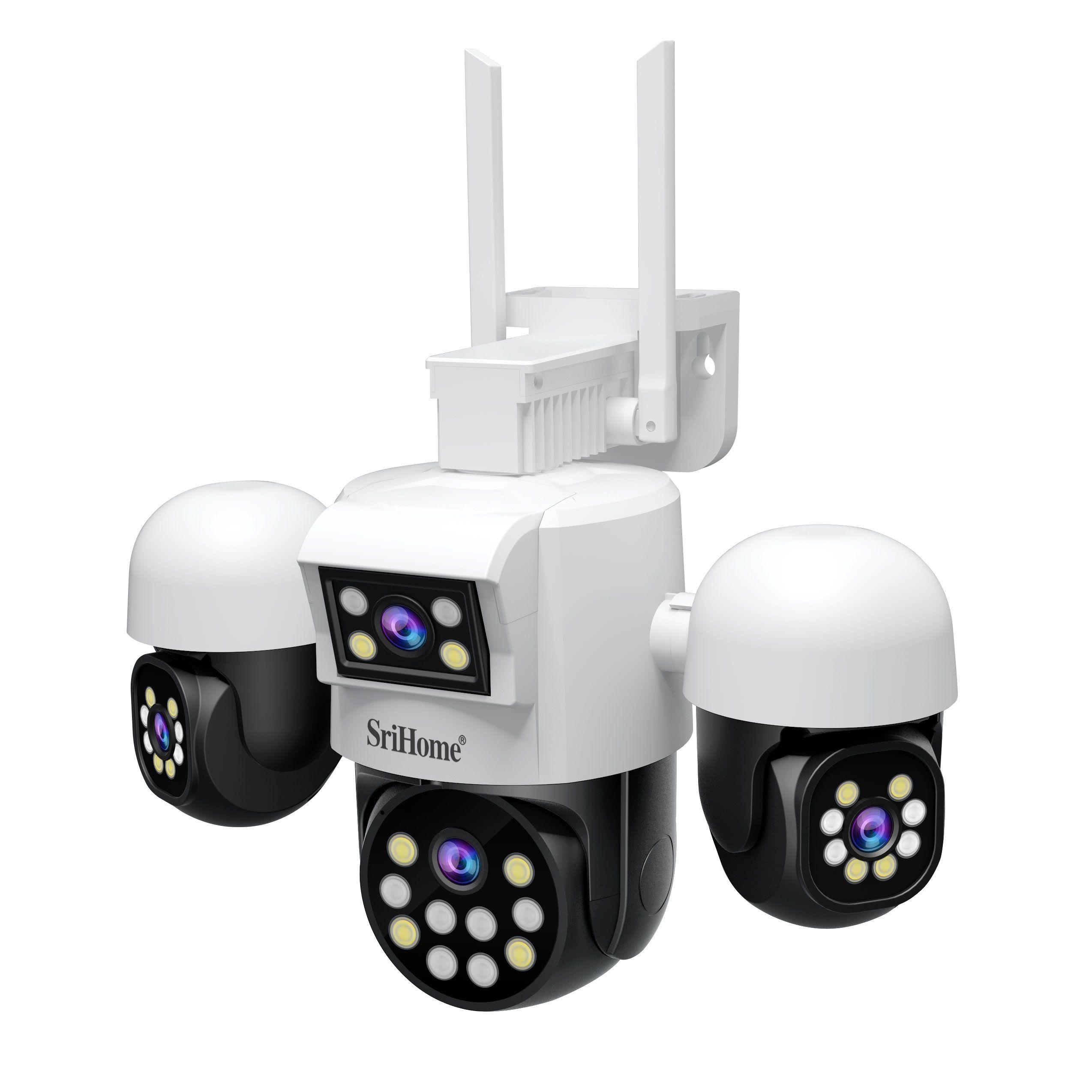 Camara IP PTZ 4 en 1 4x2mp 1080p h.265 Wifi Srihome SH069-2