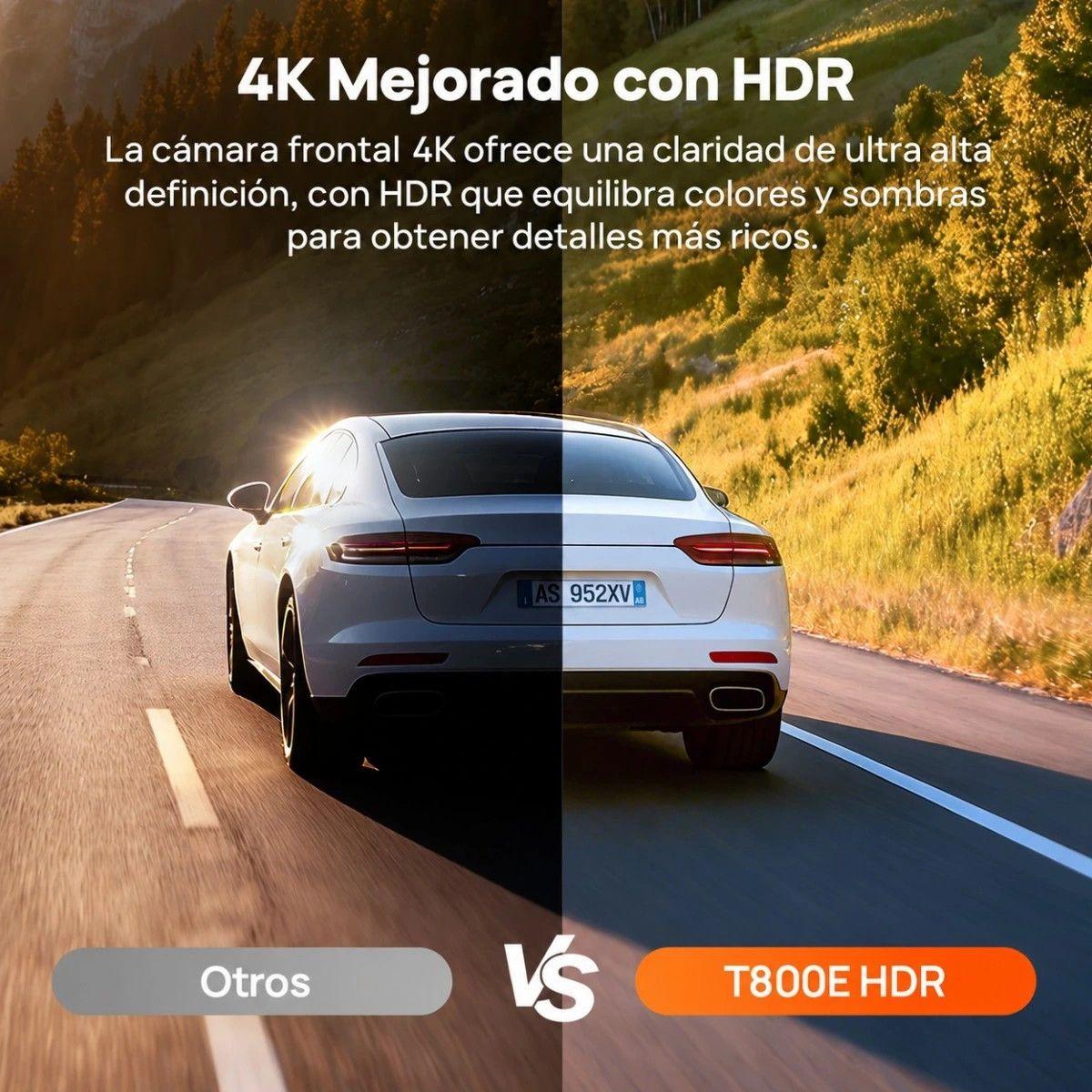 Dash Cam 70mai T800E-1 Triple Canal 4K/1080p HDR, GPS y WiFi 6-6