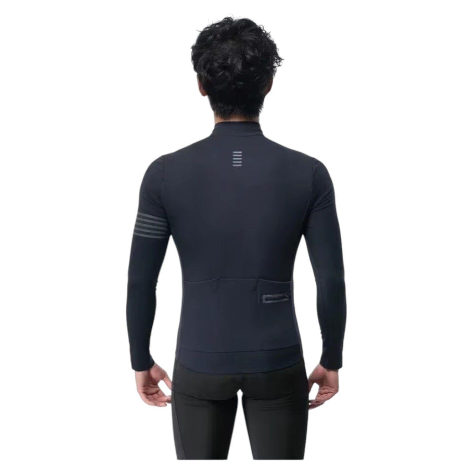 Chaqueta Ciclismo Invierno Manga Larga Impermeable Reflectante ROCKBROS-4