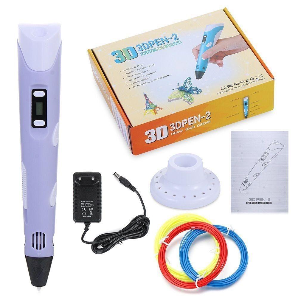 Lapiz impresora 3D ABS RP100B LCD 1,75 mm purpura-4