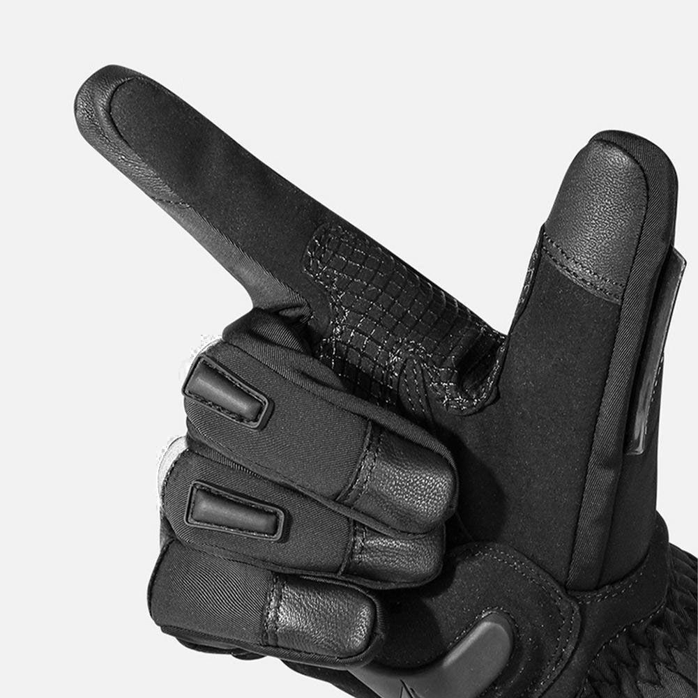 Guantes para motociclismo de invierno Motowolf MDL0318 - Negro/Gris-3