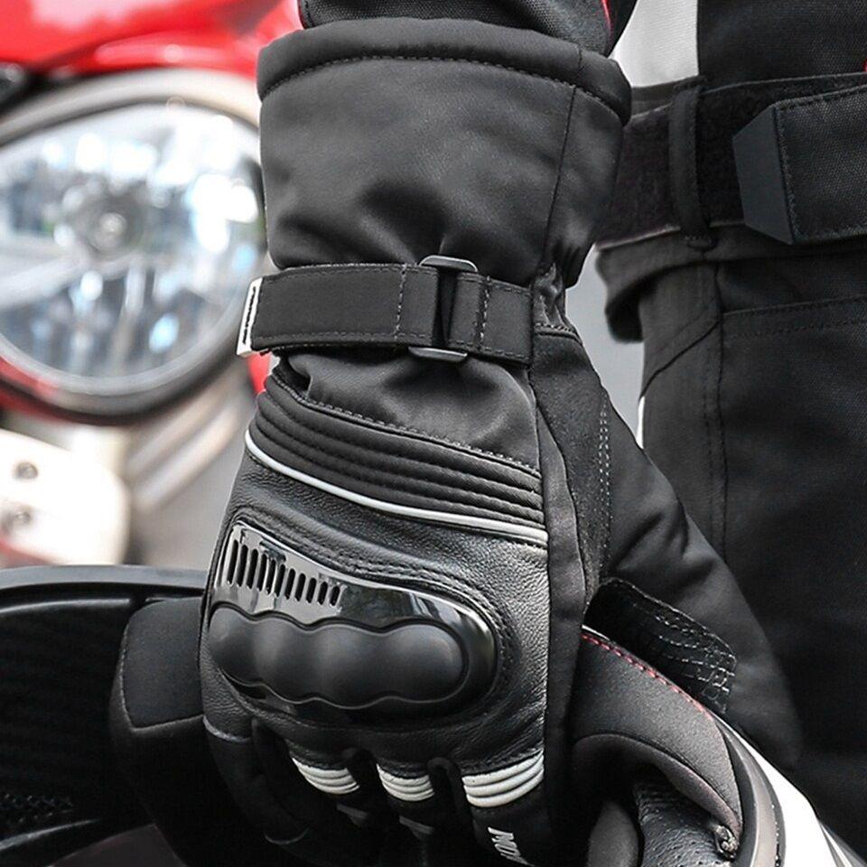 Guantes para motociclismo de invierno Motowolf MDL0318 - Negro/Gris-7