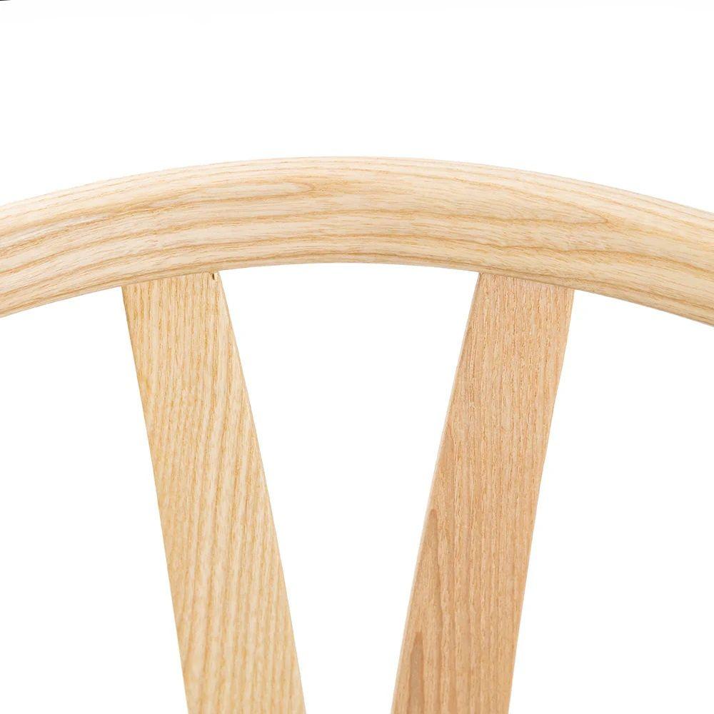 Pack 2 sillas de Madera Wishbone Asiento de cuerda LF9-01 - Natural/negro-8