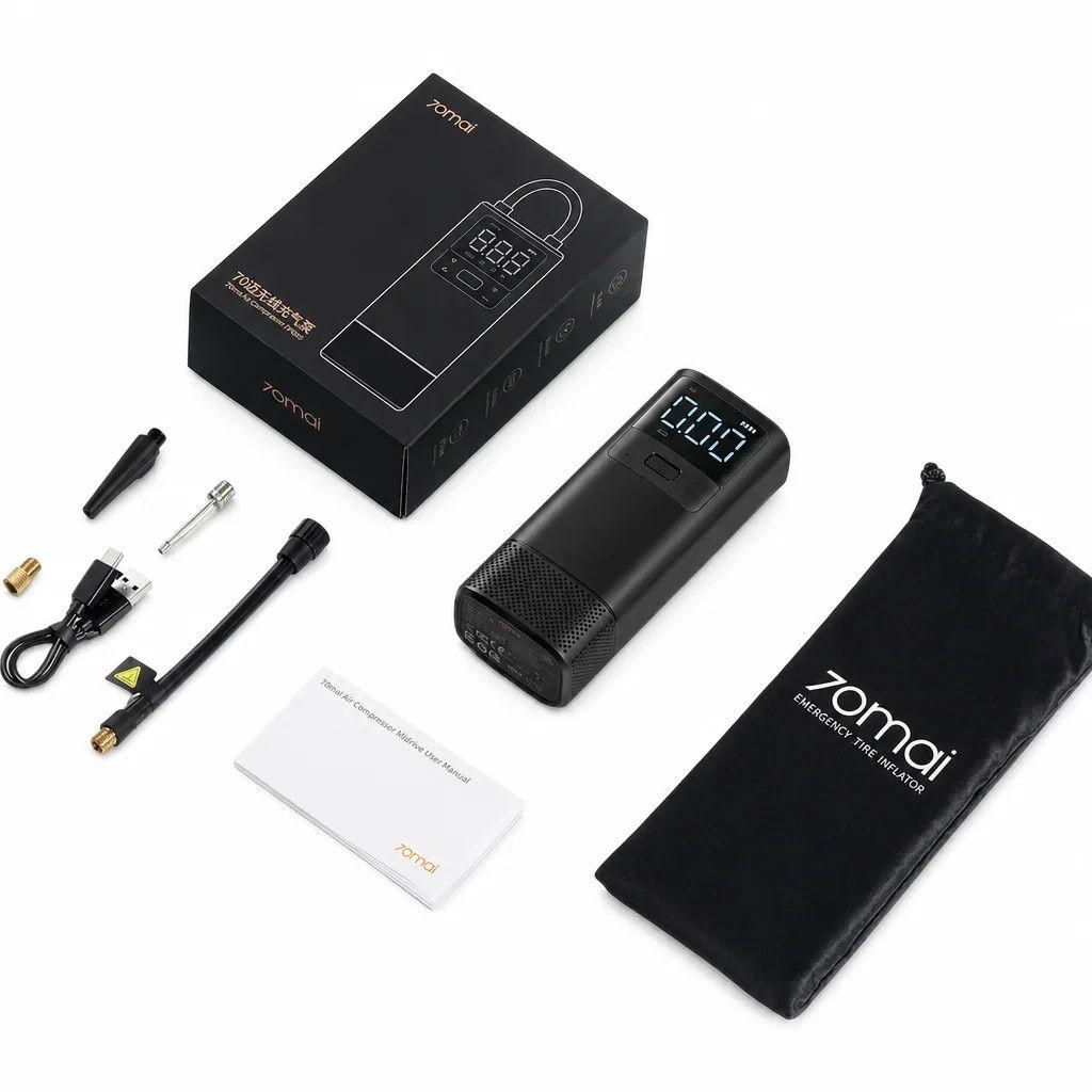 Compresor de Aire Para Vehículos 70mai TP05 Portátil Inalámbrico 150 PSI 18,5 L/min 2.500 mAh-4