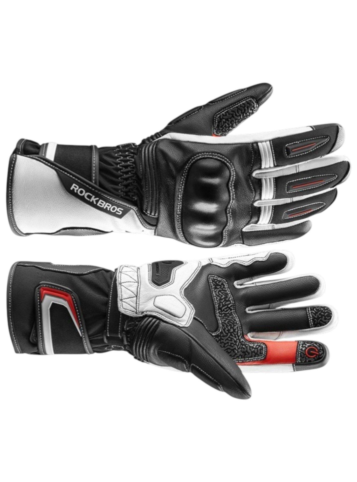 Guantes Para Motociclismo Invierno Dedo Touchscreen Impermeable Rockbros 0354-3