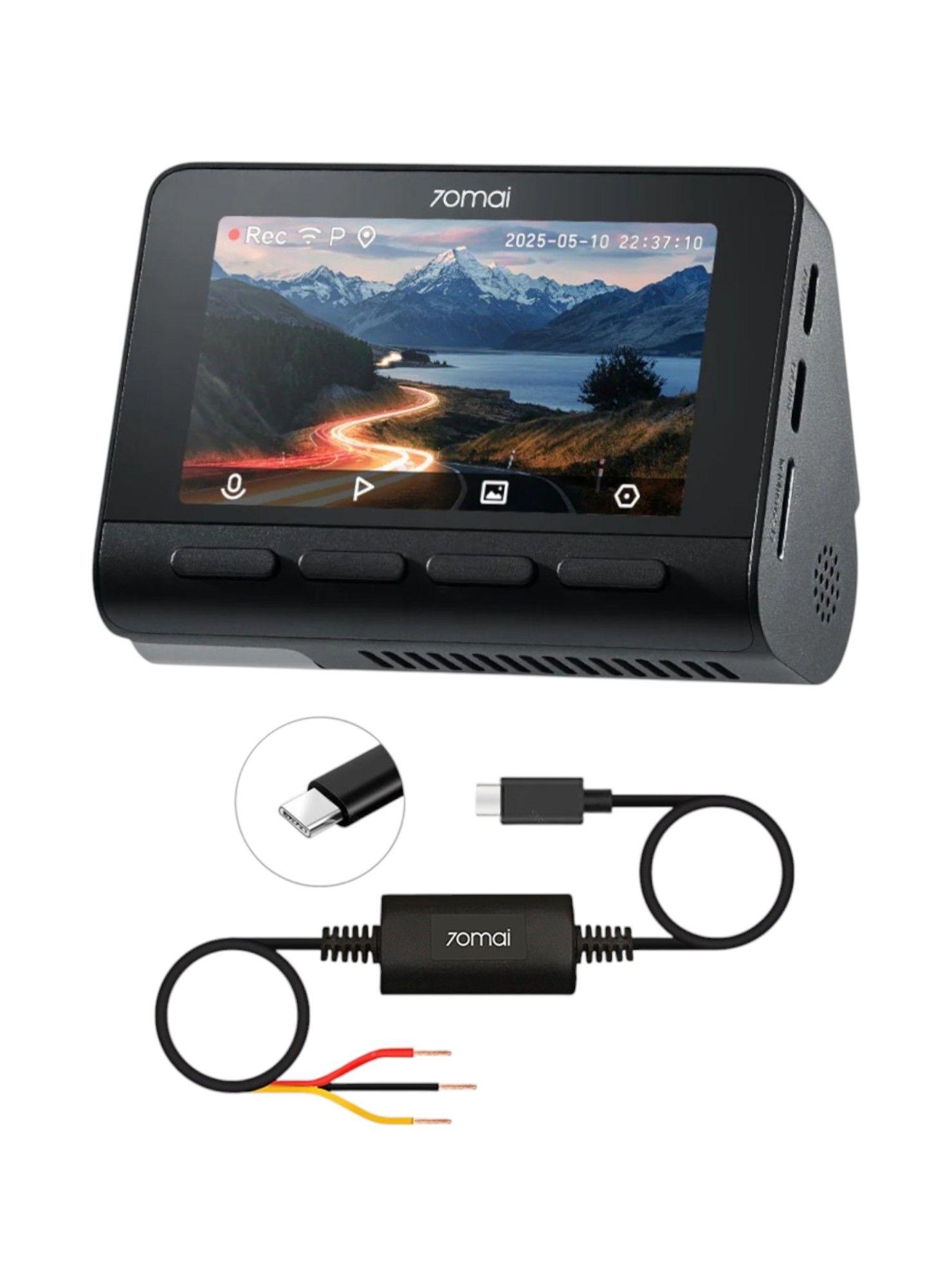 Cámara Para Vehículo Frontal 4K 70mai A800SE + Kit de cableado 70mai UP03-2