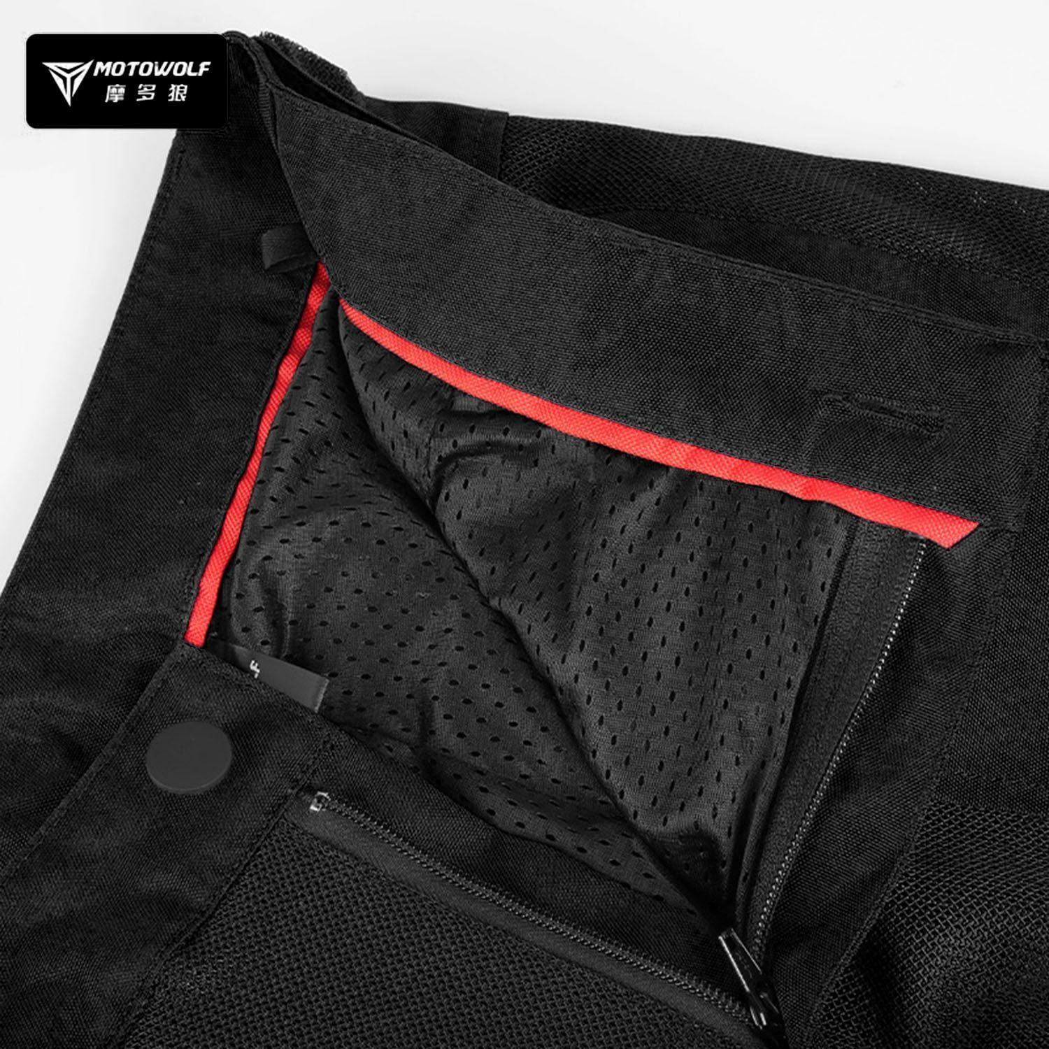 Pantalones de motociclismo con protecciones Motowolf 0611-5