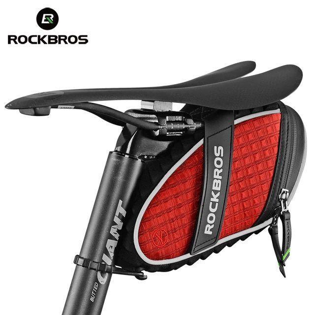 Bolso de Bicicleta impermeable trasero Rockbros C16 - Rojo-2