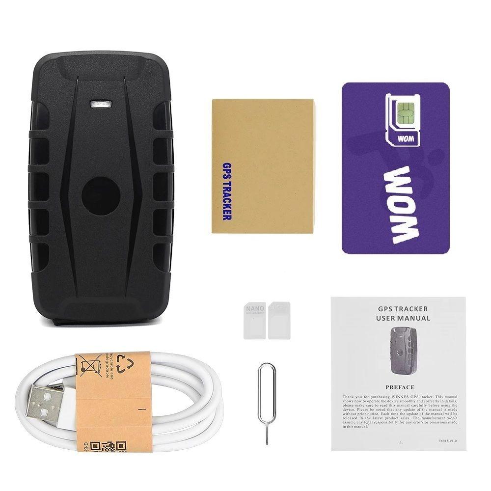 Rastreador GPS magnético recargable TkStar TK918B 4G 10.000 mAh configurado con SIM-5
