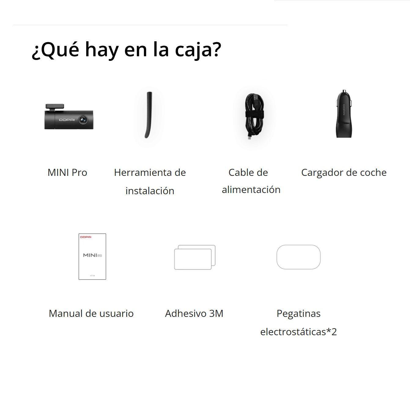 Cámara de vehículo UHD 1296P DDPAI MINI PRO Dash Cam-7