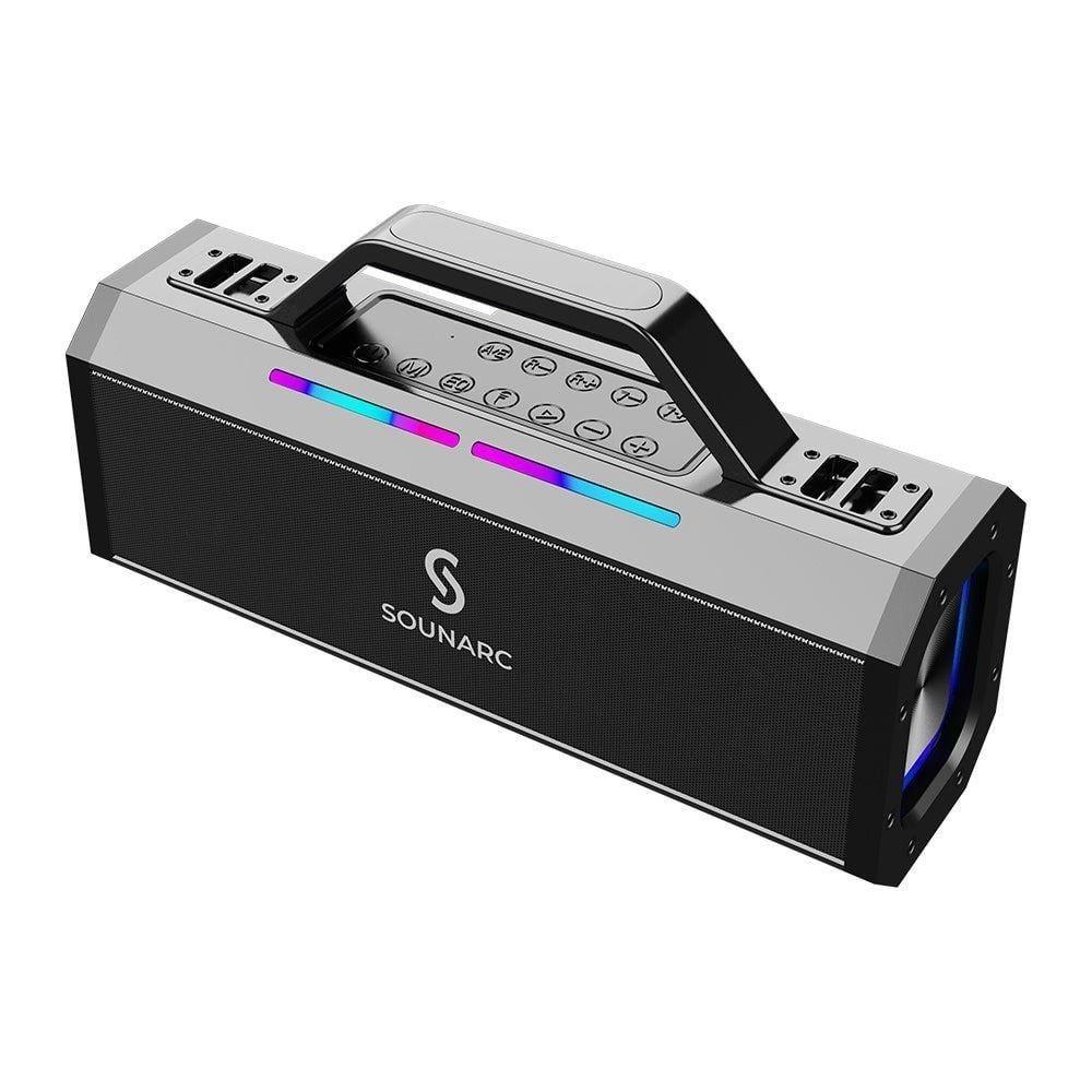 Parlante Karaoke Sounarc K1 150W Bluetooth 2 Micrófonos IPX6 RGB-2