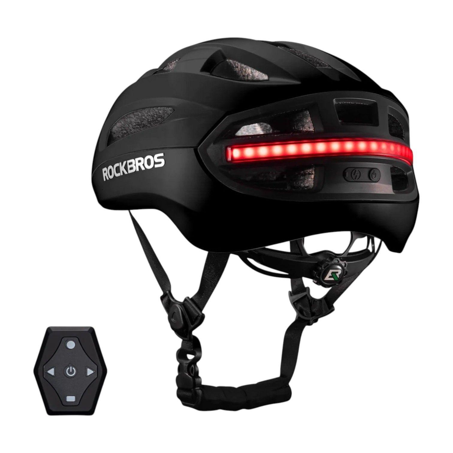 Casco Para Ciclismo Con Faro Frontal Luz trasera Remoto ROCKBROS ZK-031-3