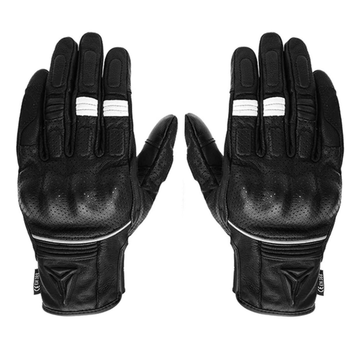 Guantes para motociclismo de cuero perforado Motowolf MDL0329-1