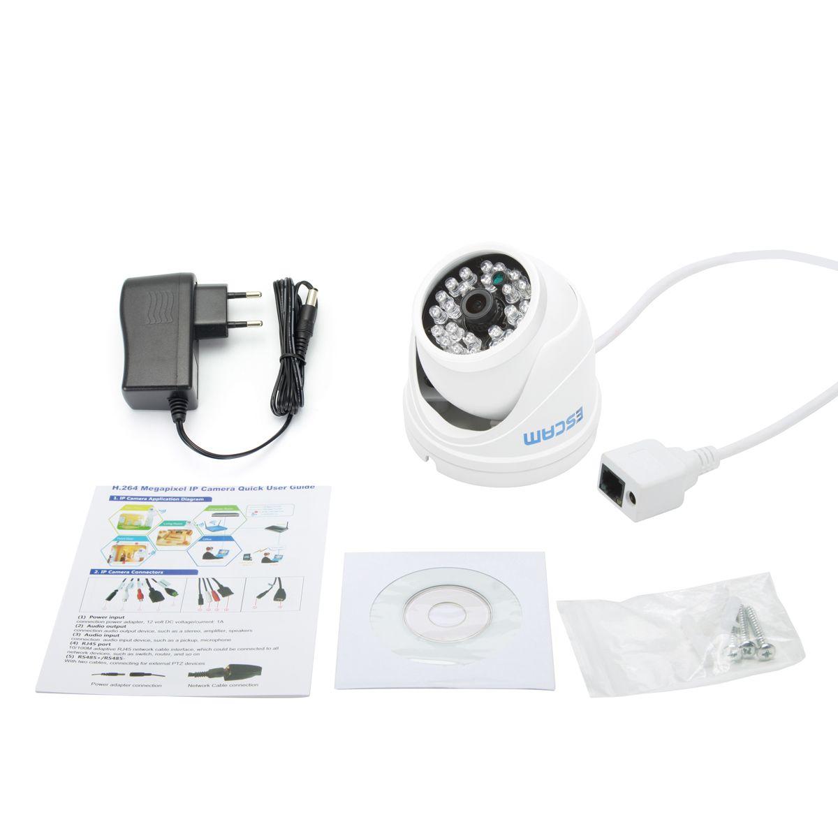 Cámara IP de Red Escam QD520 HD Registro en Nube-8