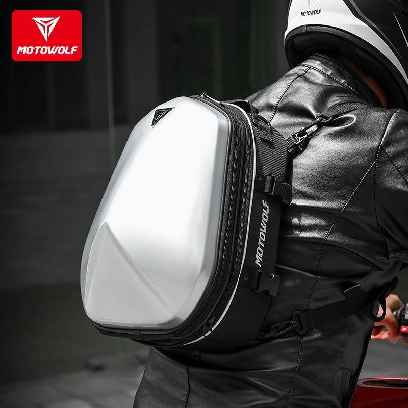 Bolso Top Case impermeable para motocicleta Motowolf 0705 Silver-3