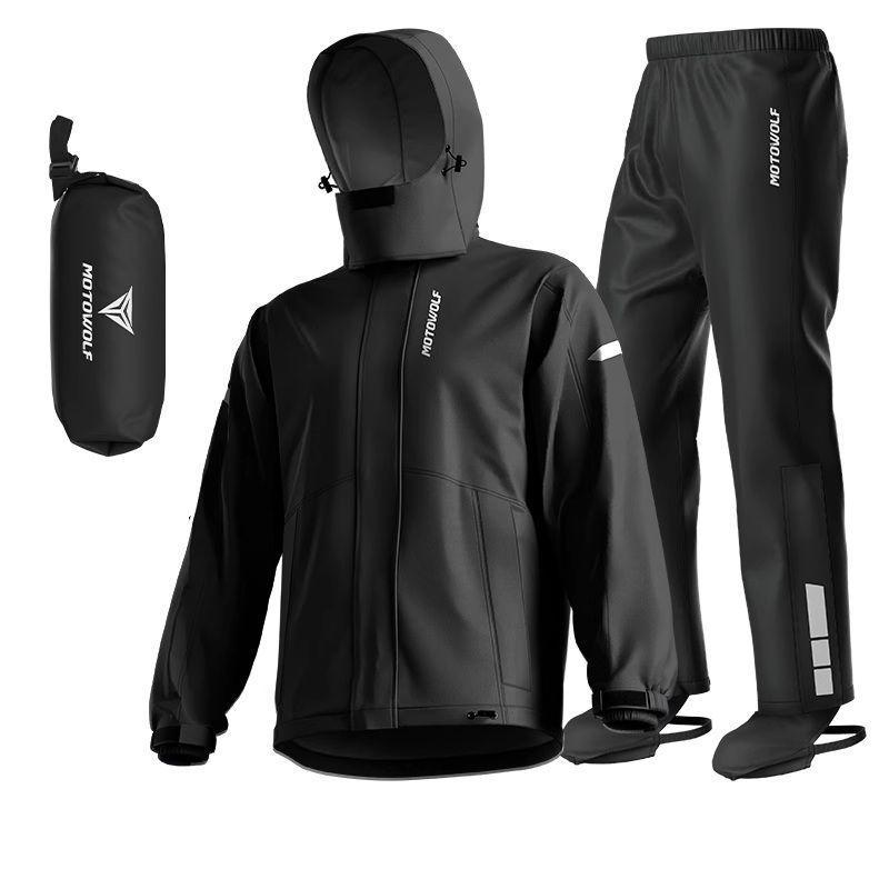 Traje Impermeable Motowolf MDL0405 Moto 190T Resistente al Agua-0