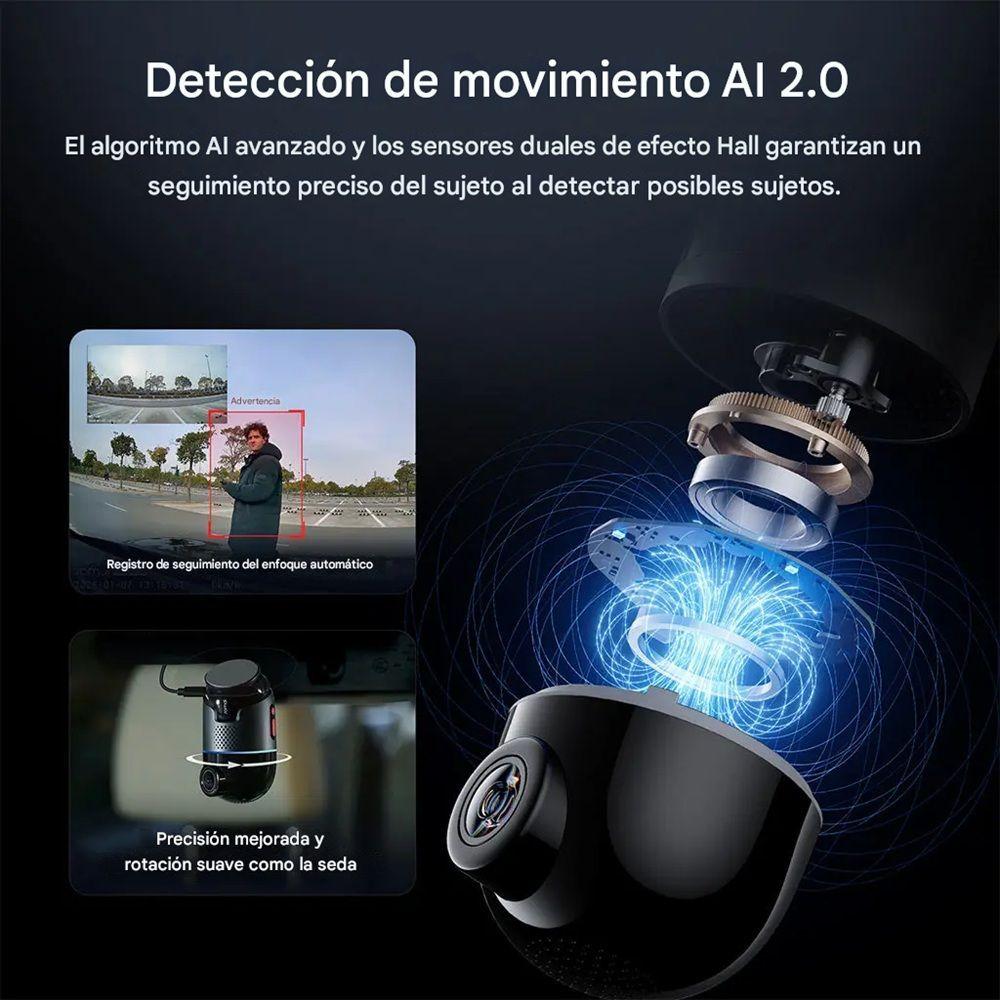 Set doble Cámara para vehículo frontal 360° 4K HDR 60fps trasera 1080p 70mai X800-2 + Kit UP04-4