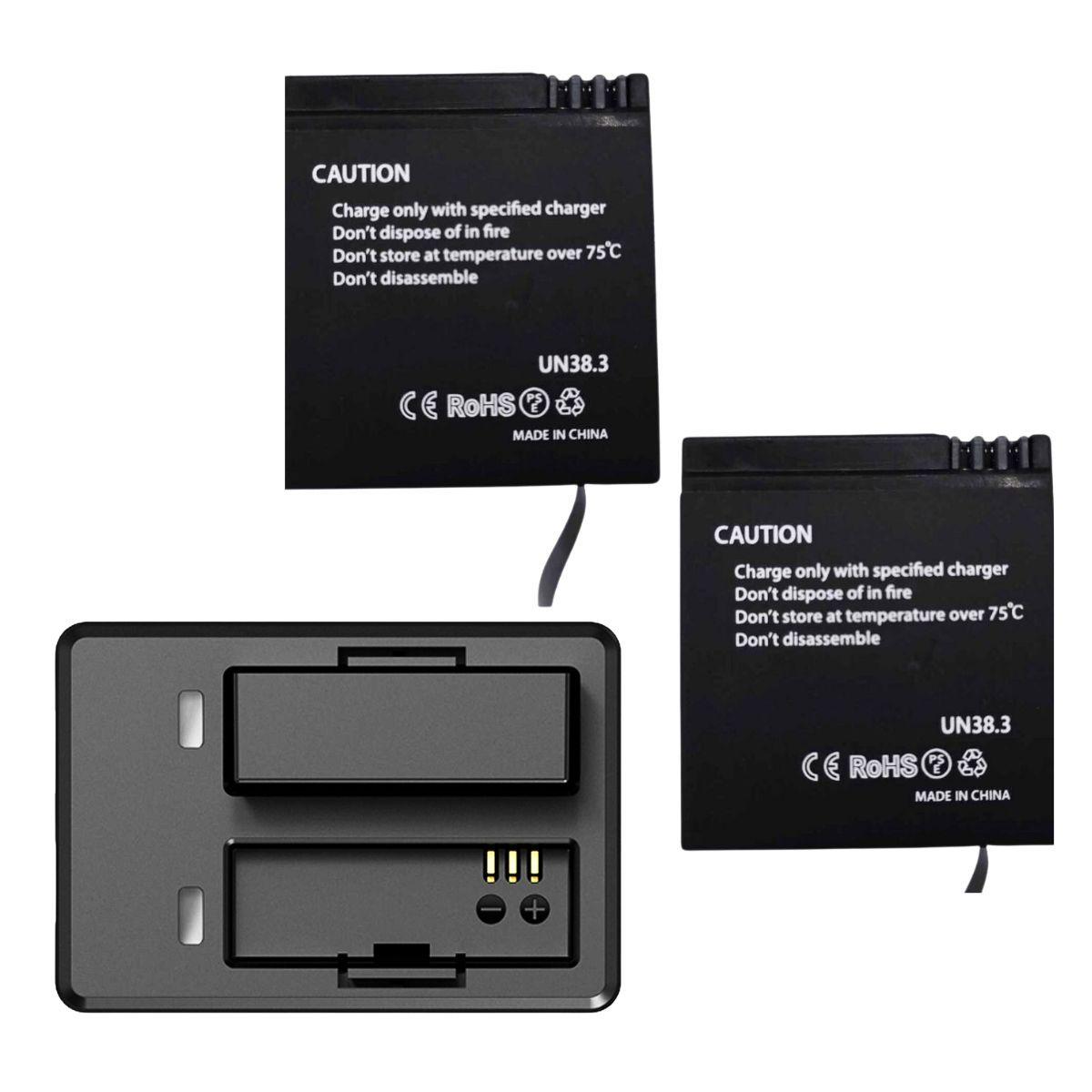 Pack Cargador de baterías Dual y 2 Baterias para cámaras Sjcam SJ6 LEGEND y SJ6 PRO-4