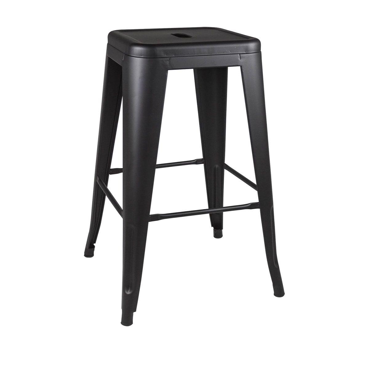 Pack 4 Taburetes Pisos Metal Tolix para Comedor Bar LF5-03H 66cm - Negro-3