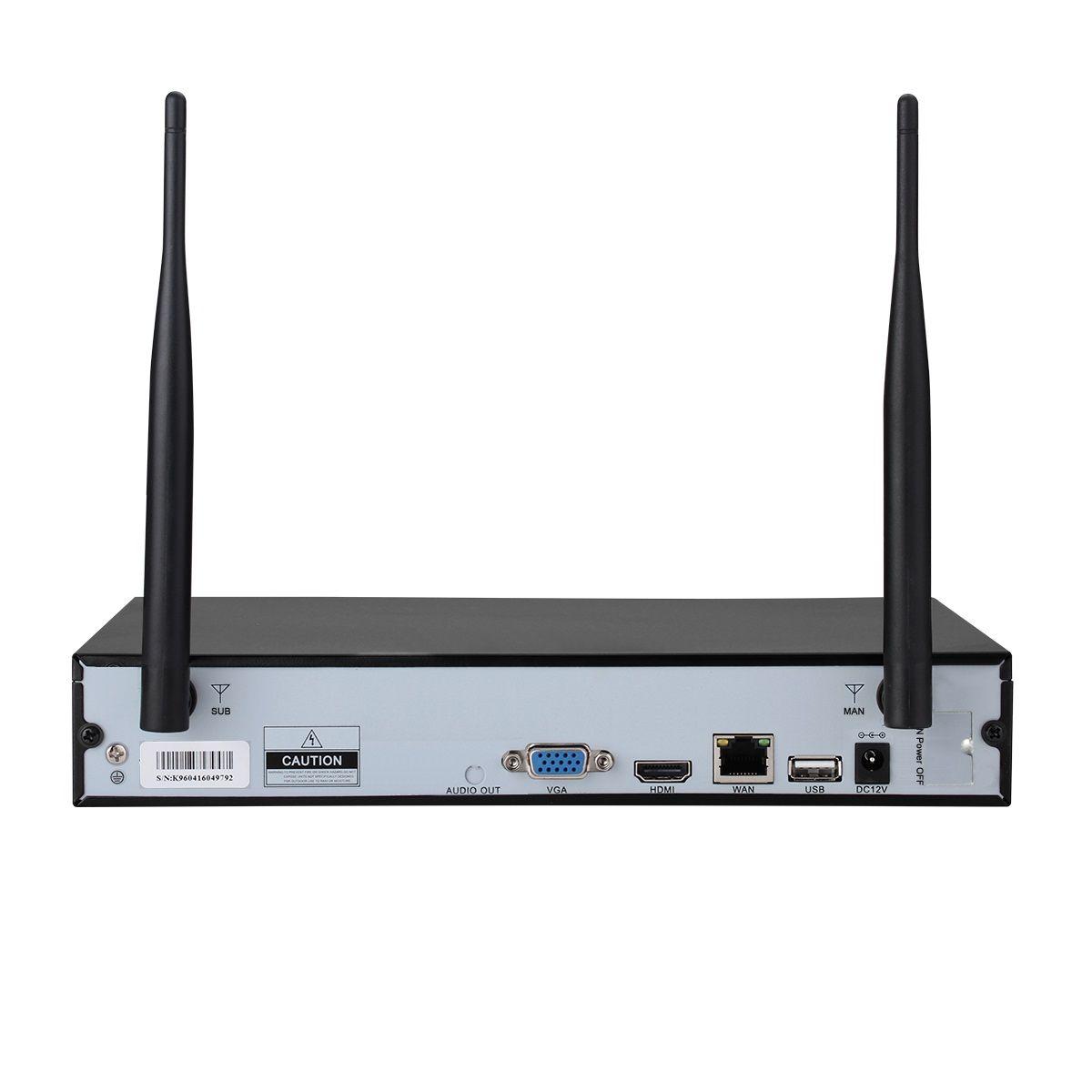 Kit NVR 8 cámaras de seguridad IP Wifi 1296P Escam WNK804 3MP-6