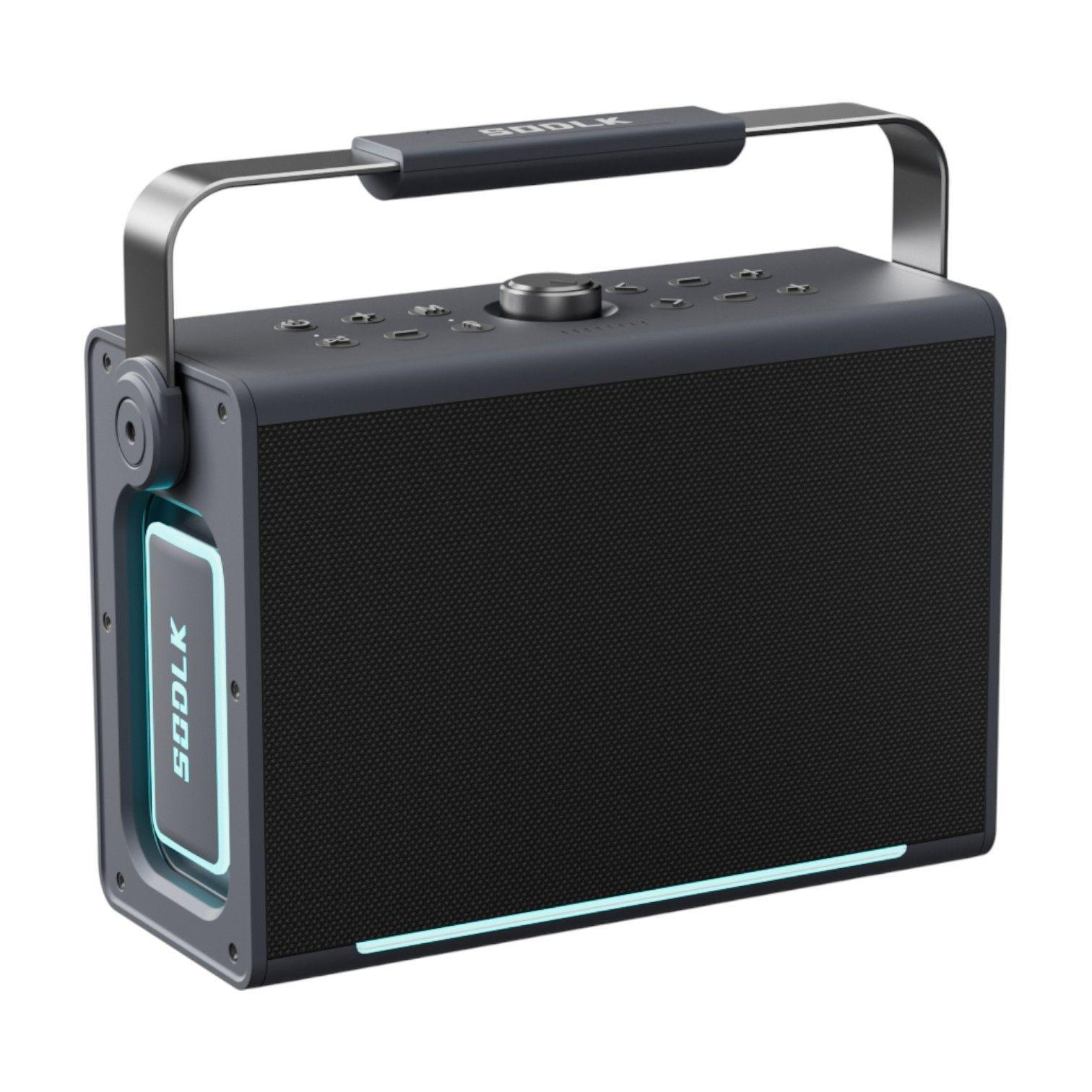 Parlante Altavoz Bluetooth 5.3 Karaoke 2 Mic 200W 20000mAh IPX6 TWS SODLK S1117-2