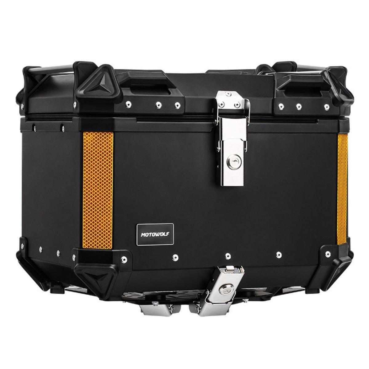 Baúl Top Case Para Moto 50 Litros Motowolf 0712 Black-0