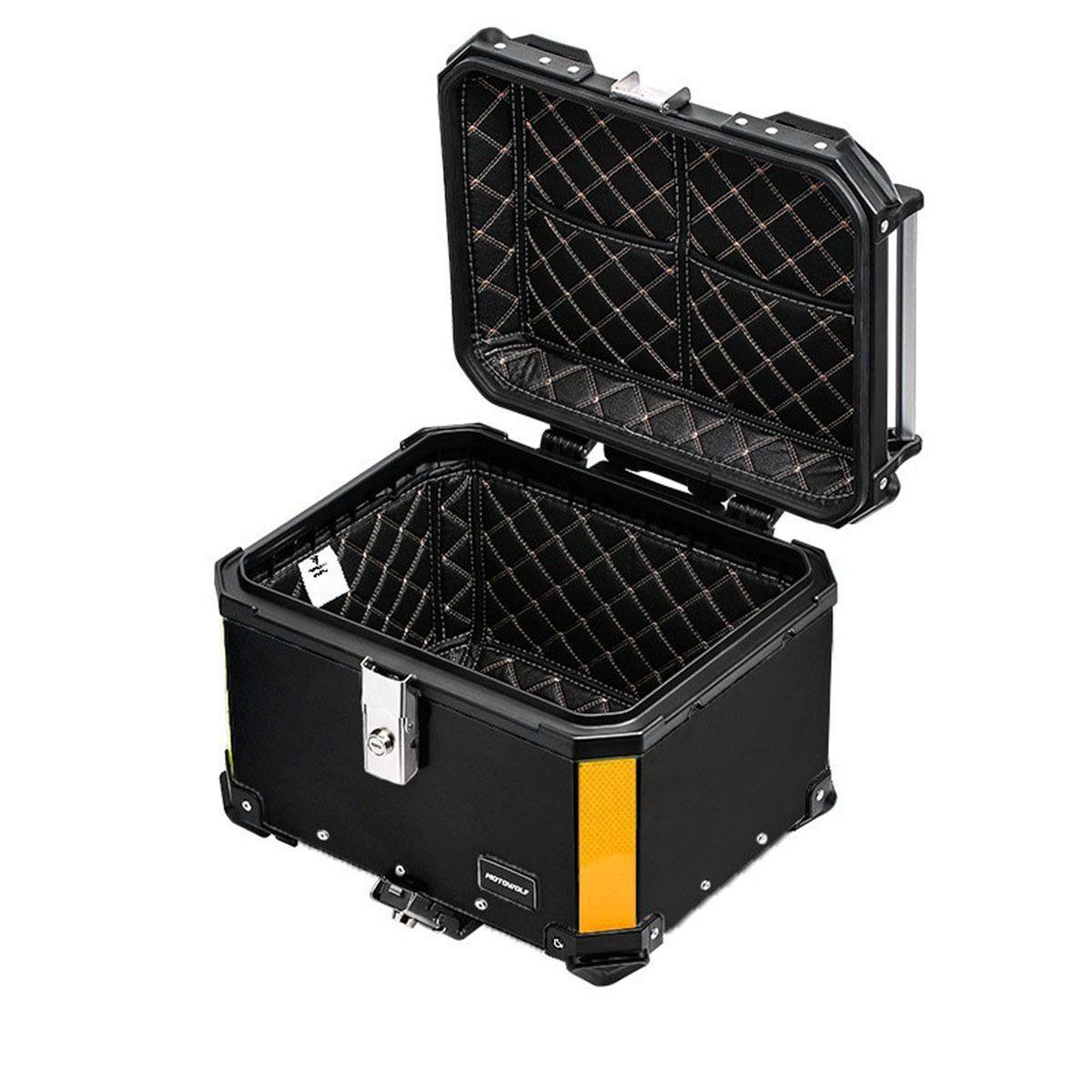 Baúl Top Case Para Moto 50 Litros Motowolf 0712 Black-2