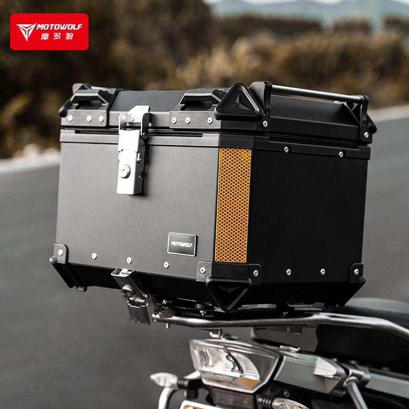Baúl Top Case Para Moto 50 Litros Motowolf 0712 Black-4
