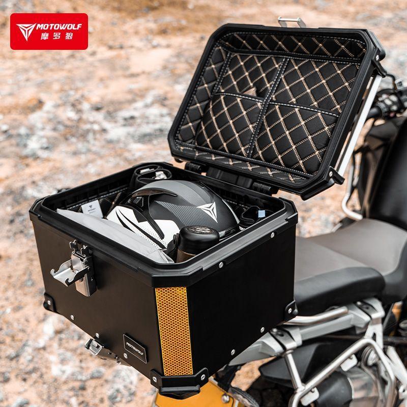 Baúl Top Case Para Moto 50 Litros Motowolf 0712 Black-5