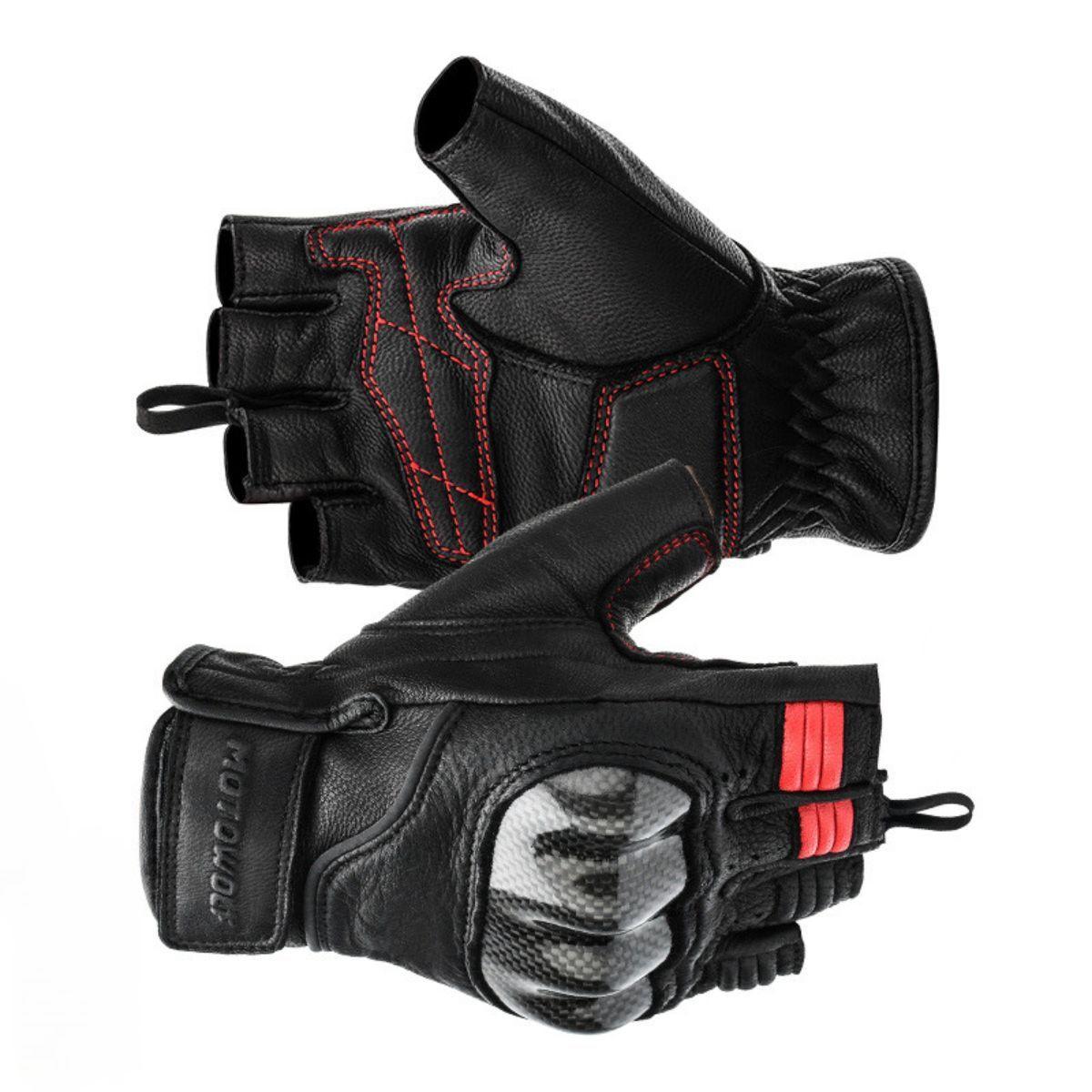 Guantes medio dedo para moto Motowolf 0334-2