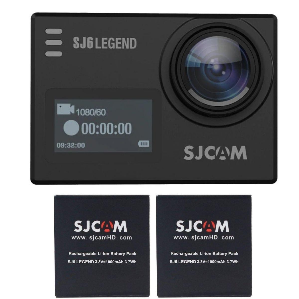Pack Cámara Deportiva SJCAM SJ6 LEGEND 4K Wifi Estabilizador giroscópico más 2 Báterías-2
