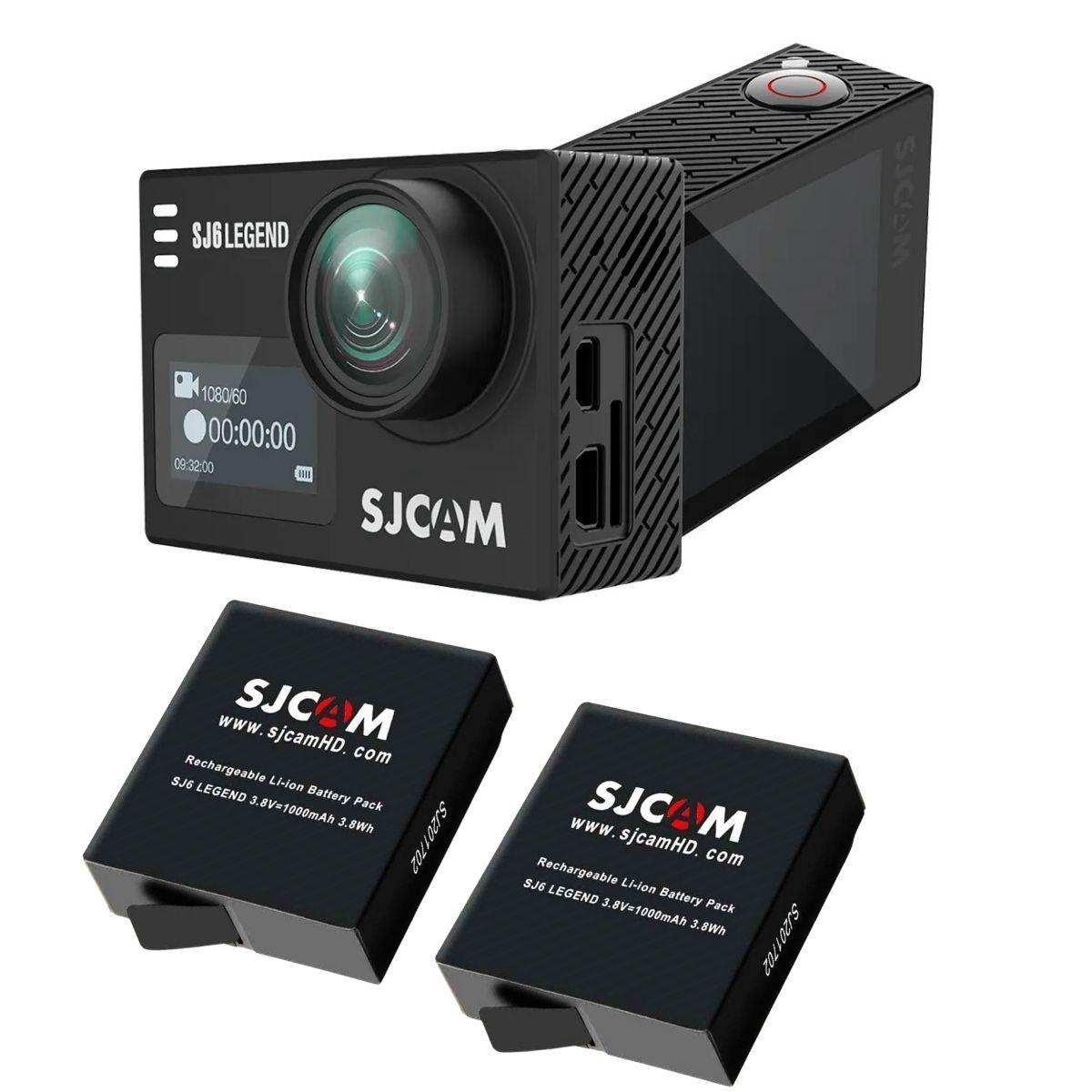 Pack Cámara Deportiva SJCAM SJ6 LEGEND 4K Wifi Estabilizador giroscópico más 2 Báterías-4