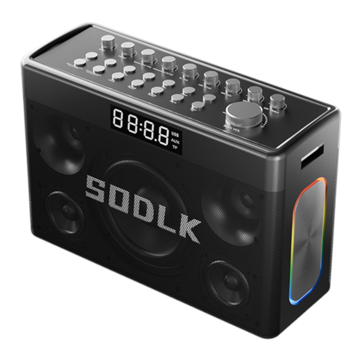 Parlante Altavoz Bluetooth 5.3 Karaoke 2 Mic 300W 19800mAh IPX5 TWS SODLK S1127 PLUS-3
