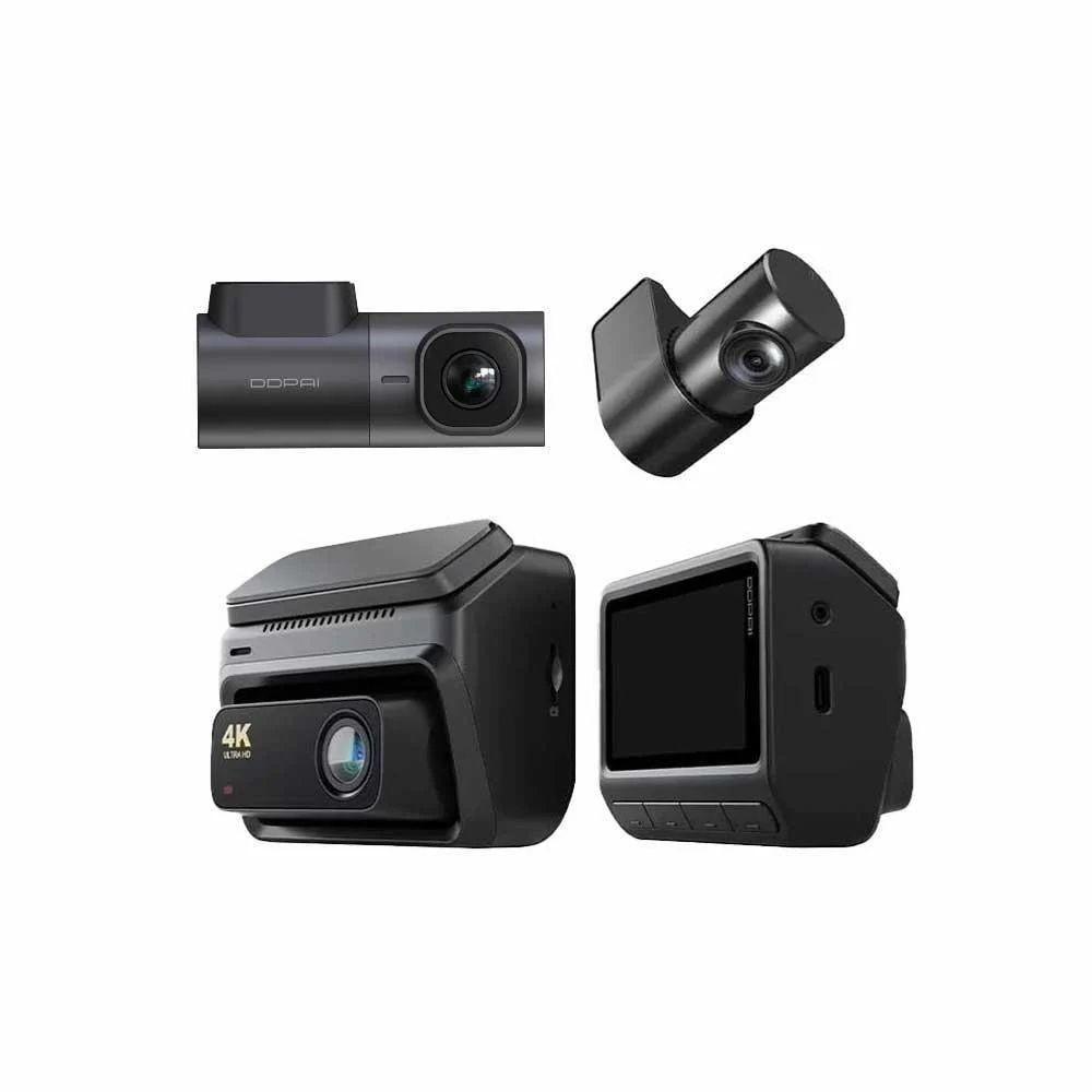 Kit 3 Cámaras Auto DDPAI Z60 Frontal 4K Interior 2K Trasera 1080p + Kit de cableado DDPAI DC002-2