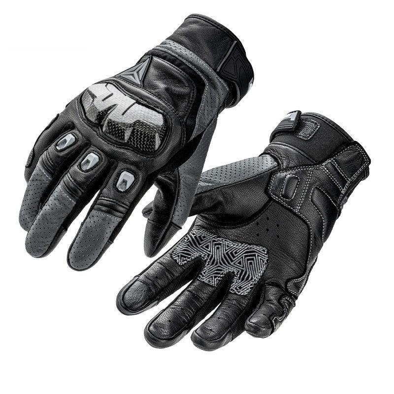 Guantes De Cuero Motowolf 0305C Para Moto Táctiles Con Protección-0