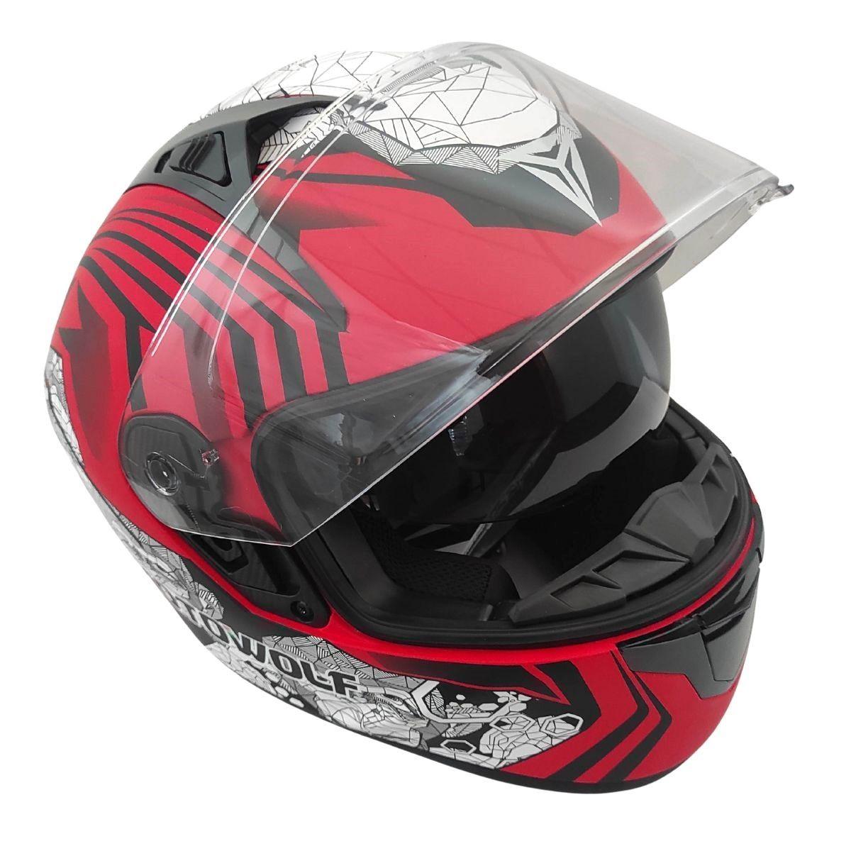 Casco De Protecci n Integral Para Motociclismo Motowolf MDL0101 Orangutan-2