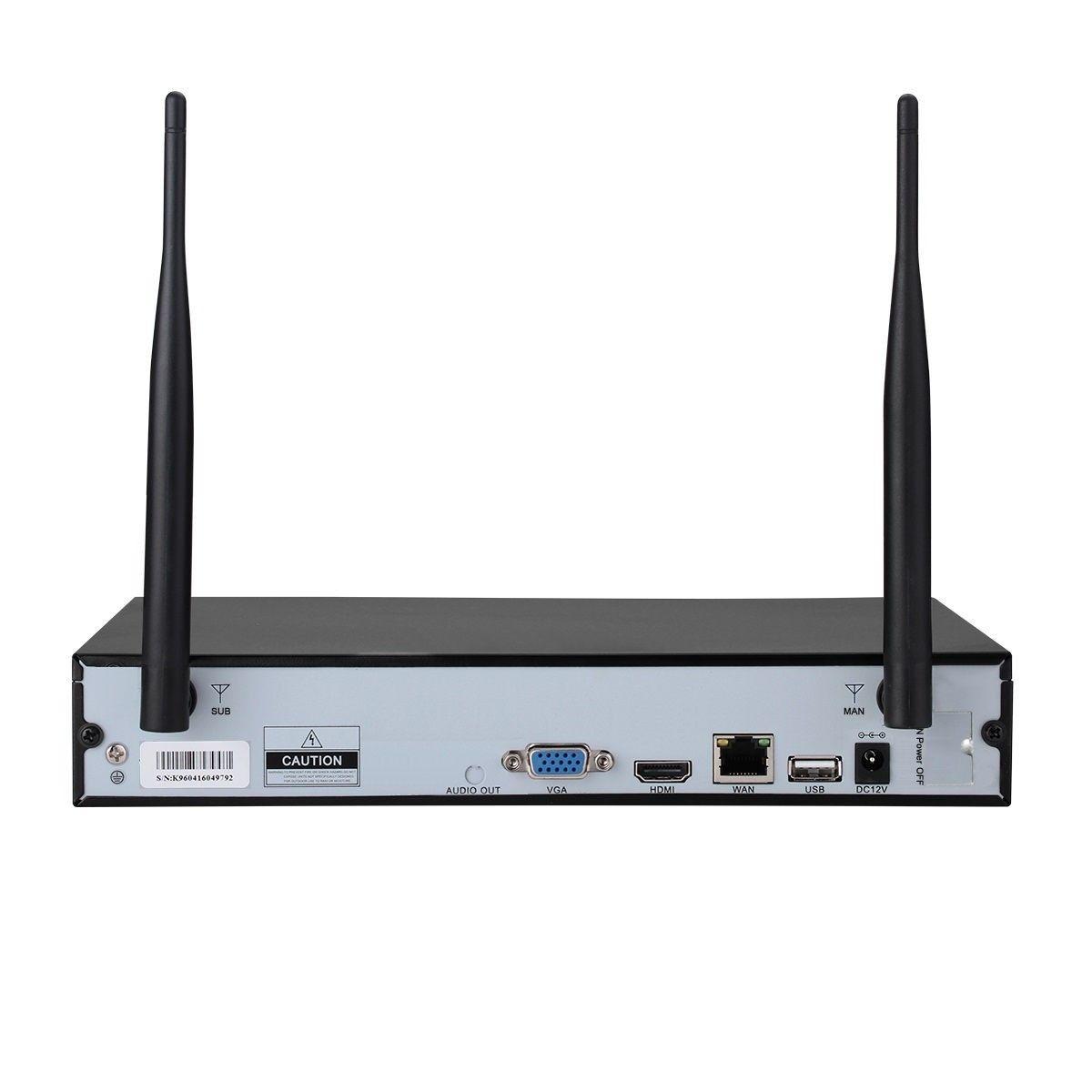 Kit NVR 4 Cámaras de seguridad IP Wifi 1296P Escam WNK403 3MP-4