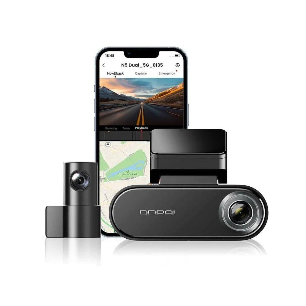 Cámara de vehículo Dual 4K frontal + 1080p trasera, GPS y ADAS DDPAI N5 Dual-4