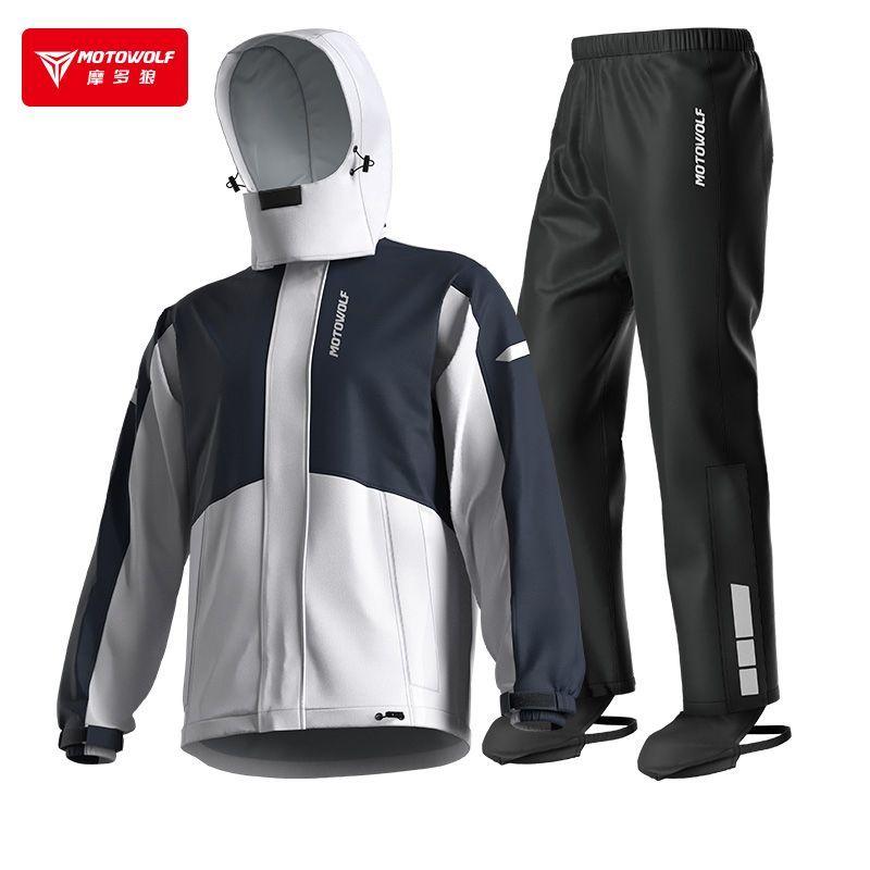 Traje Impermeable Motowolf MDL0405 Hombre Moto 190T Resistente al Agua-0