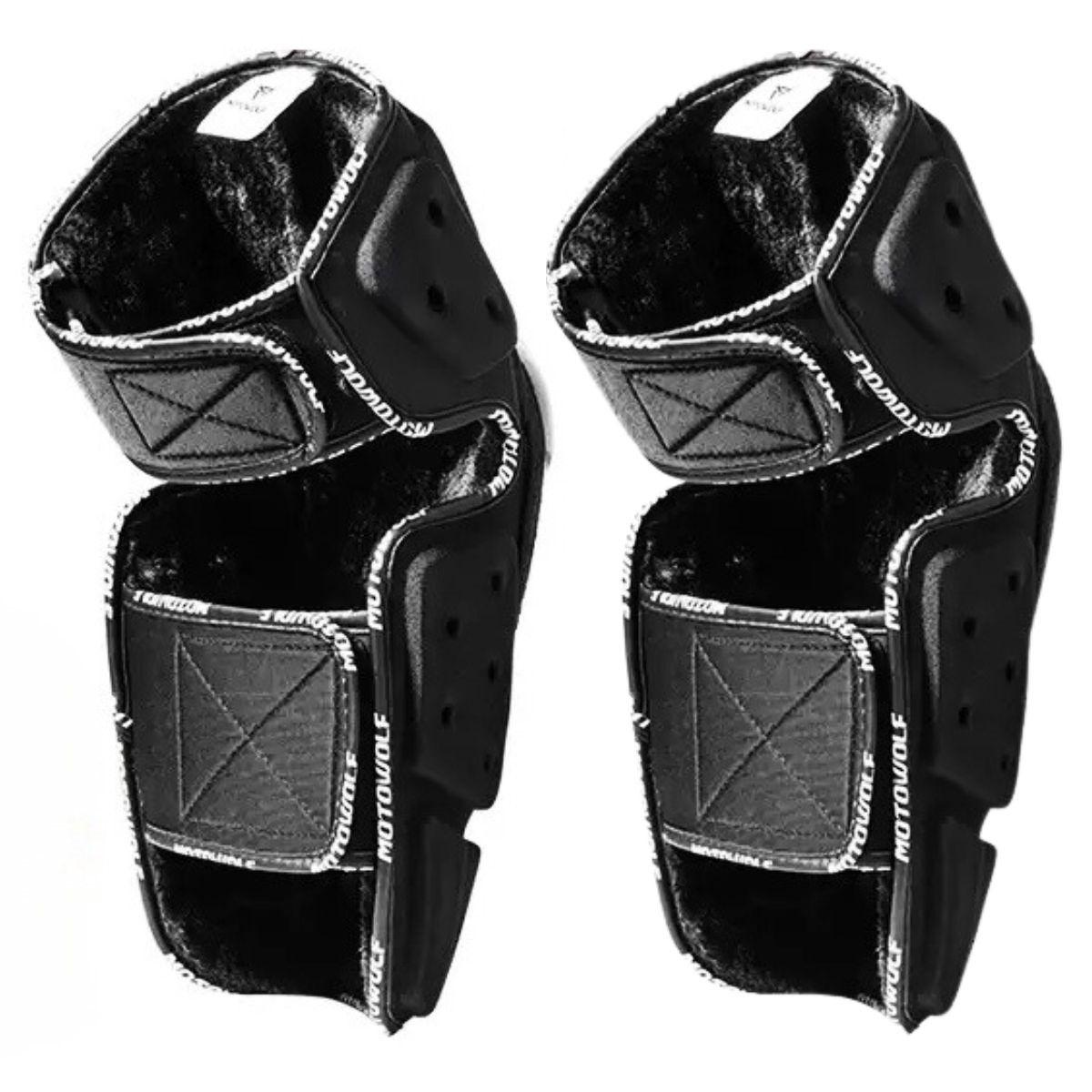 Rodilleras para motociclismo de  Fibra Carbono MotoWolf 1019-2