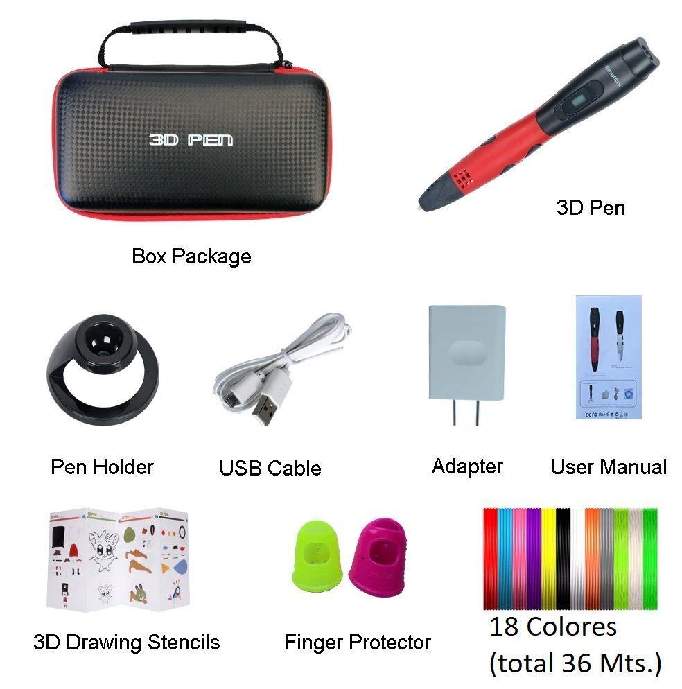 Lapiz impresora 3D Smaffox SM-01 + 54M + Estuche-2