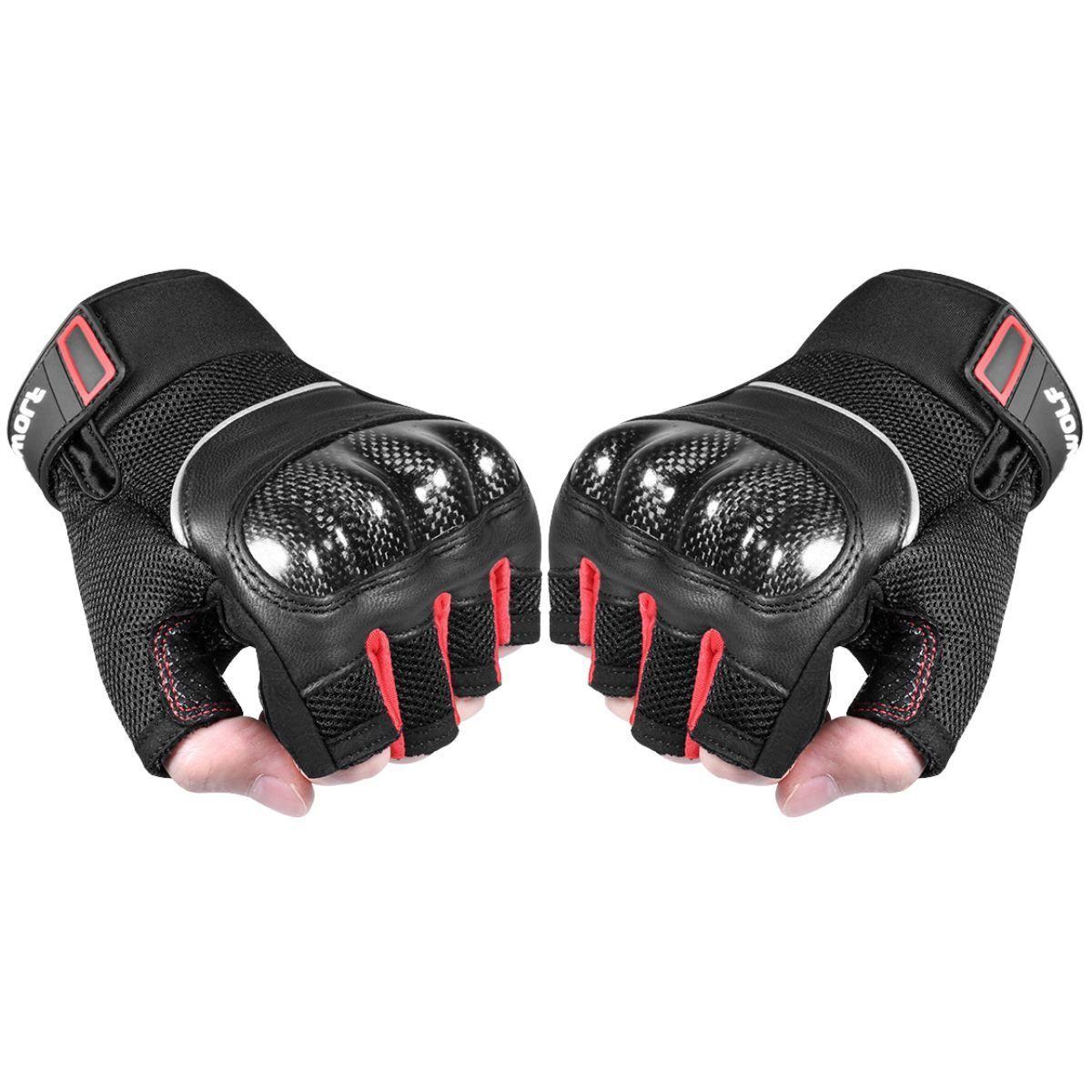 Guantes medio dedo para moto Motowolf 0331-1
