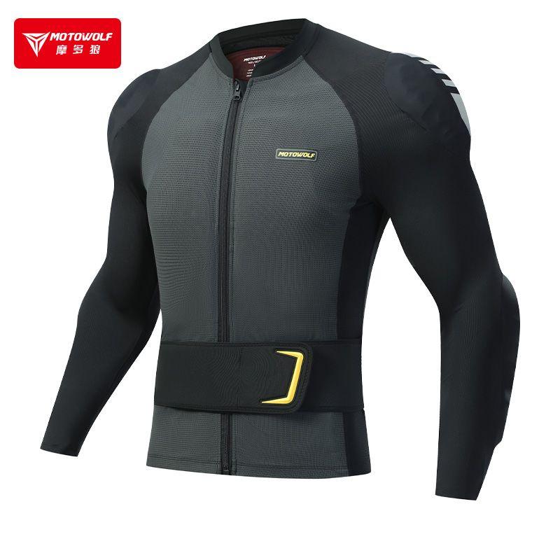 Chaqueta Ajustada Armadura para motociclismo Motowolf 1031B-BK-1