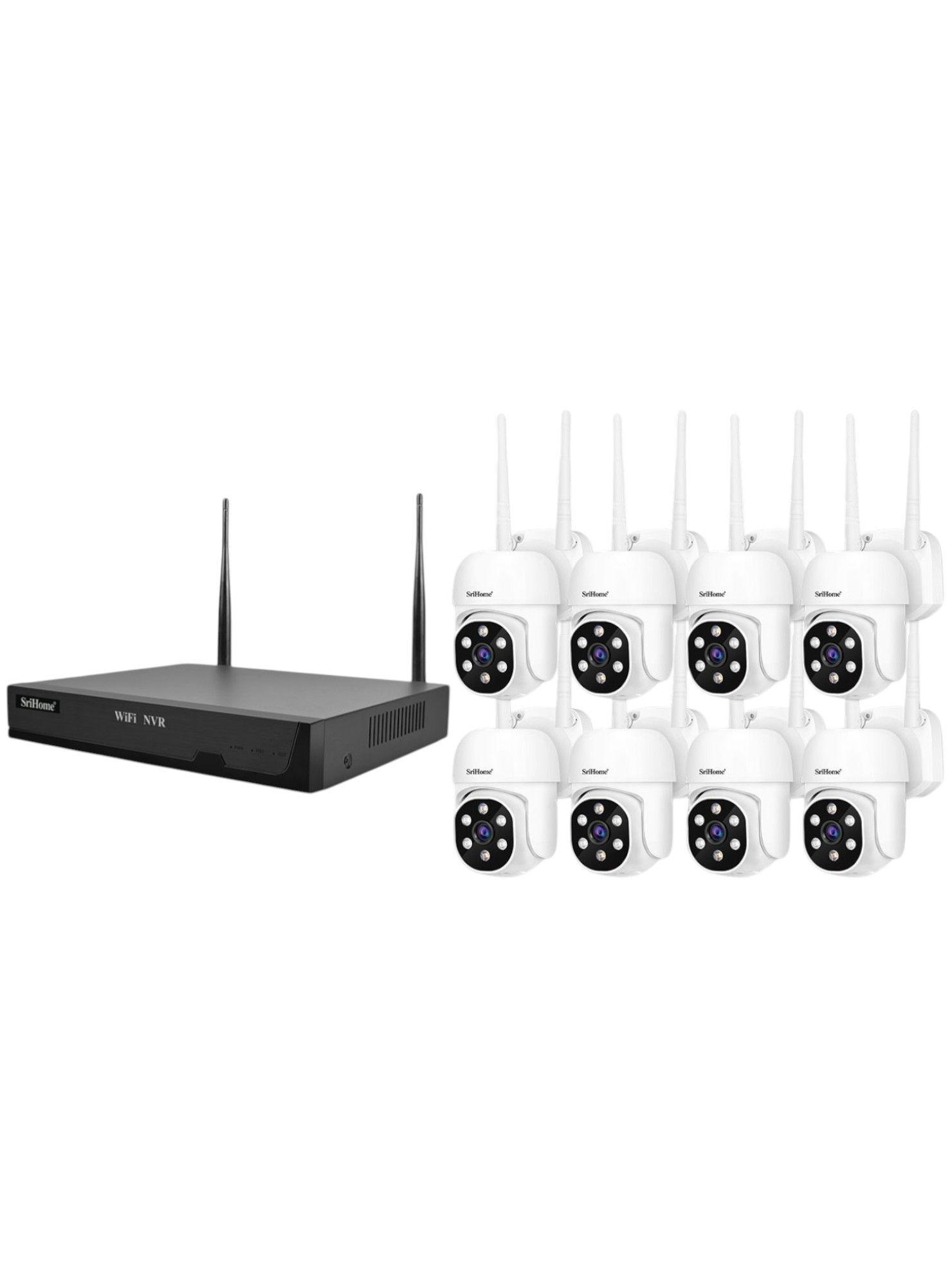Kit NVR SriHome NVS001 8 Cámaras PTZ WiFi IPC030-2