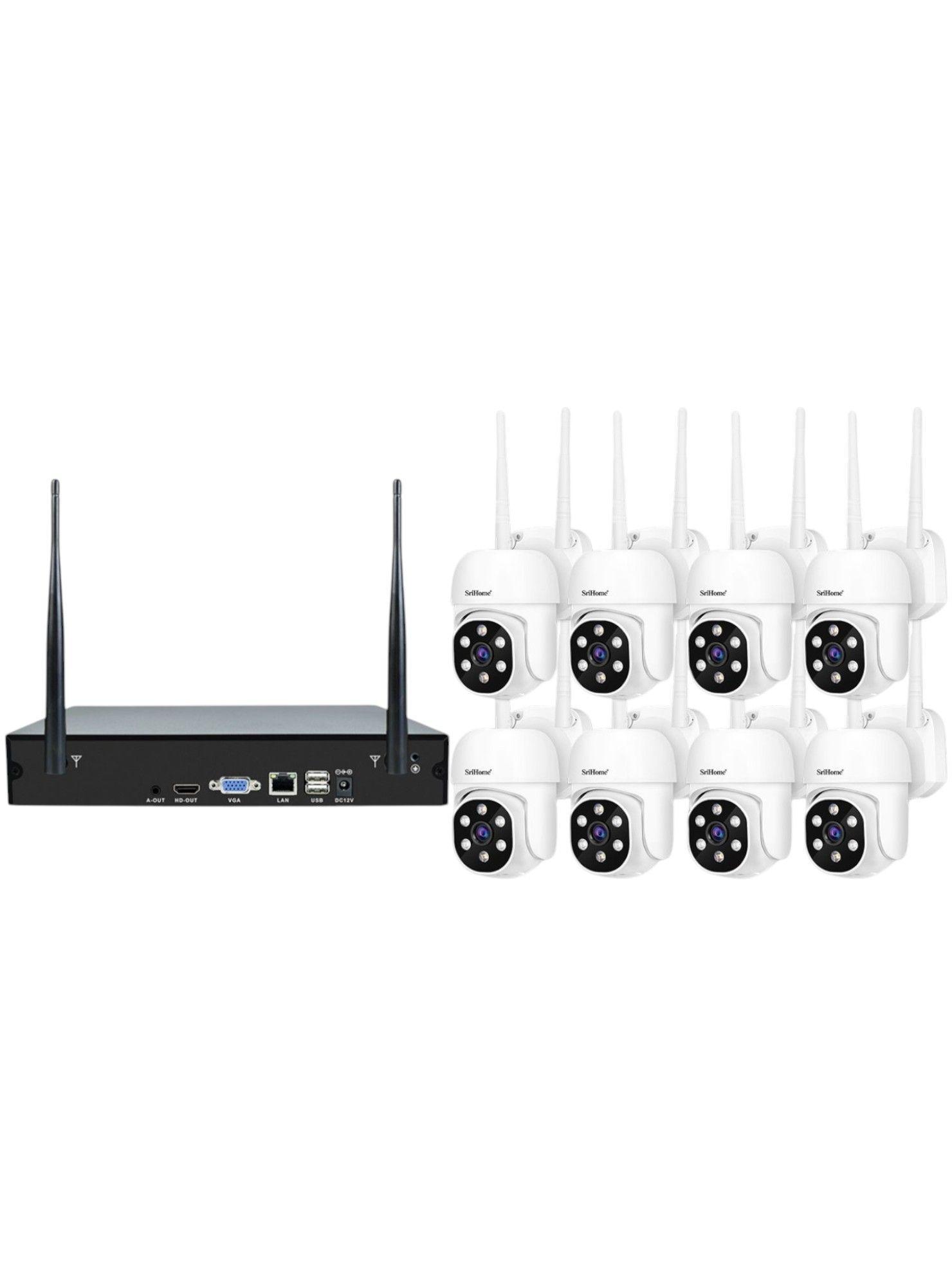 Kit NVR SriHome NVS001 8 Cámaras PTZ WiFi IPC030-3