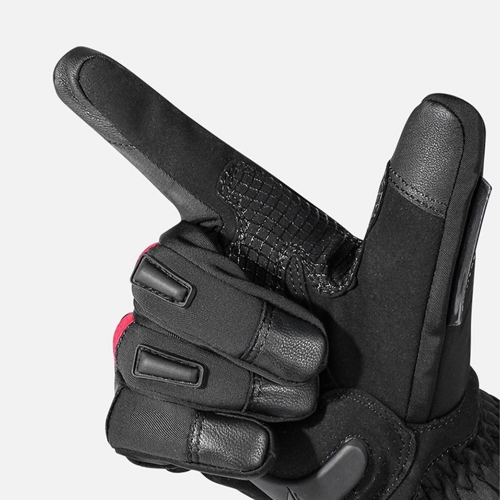 Guantes para motociclismo de Invierno Motowolf MDL0318 - Negro/Rojo-3