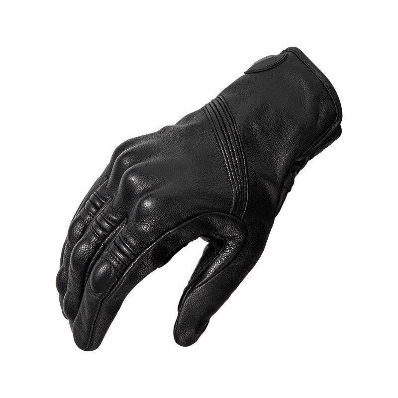 Guantes para motociclismo de cuero liso Motowolf 0303-0